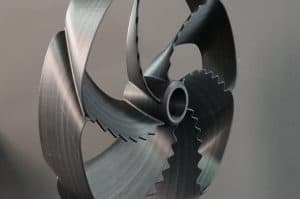 Black Propeller Detail, printed in one of BigRep's filaments the PRO HT