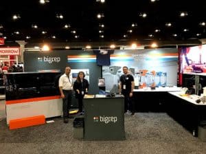 The BigRep America booth at the SolidWorks World 2018 show, Los Angeles