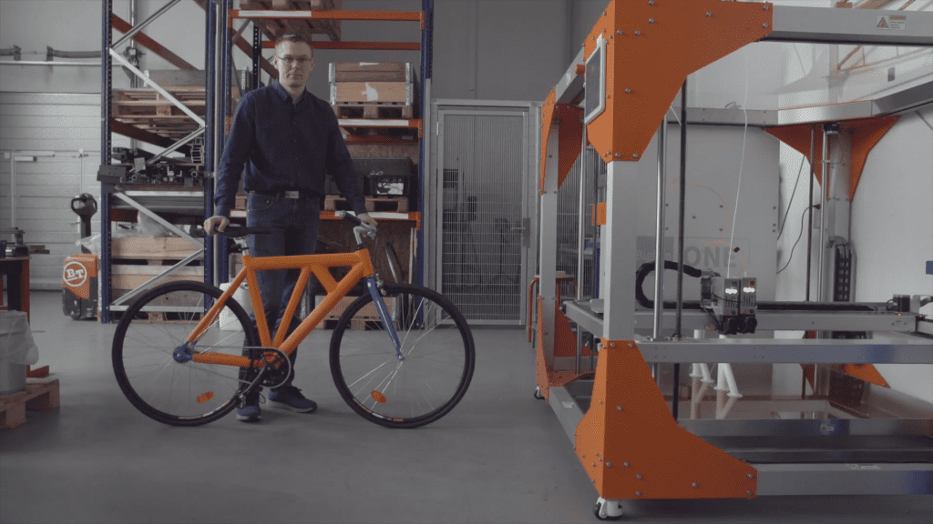 At Aalborg university, a fully functional bicycle frame was 3D printed, thanks to the BigRep 3D printer's large build volume.
